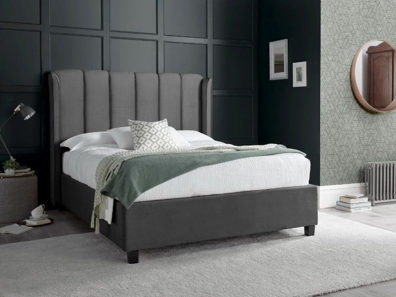 Fabric 2 Drawer Storage Bed