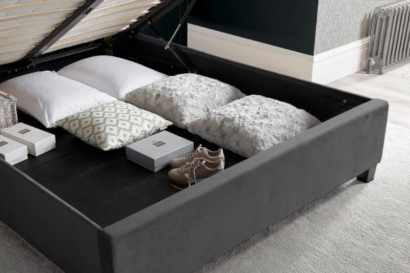 Fabric 2 Drawer Storage Bed