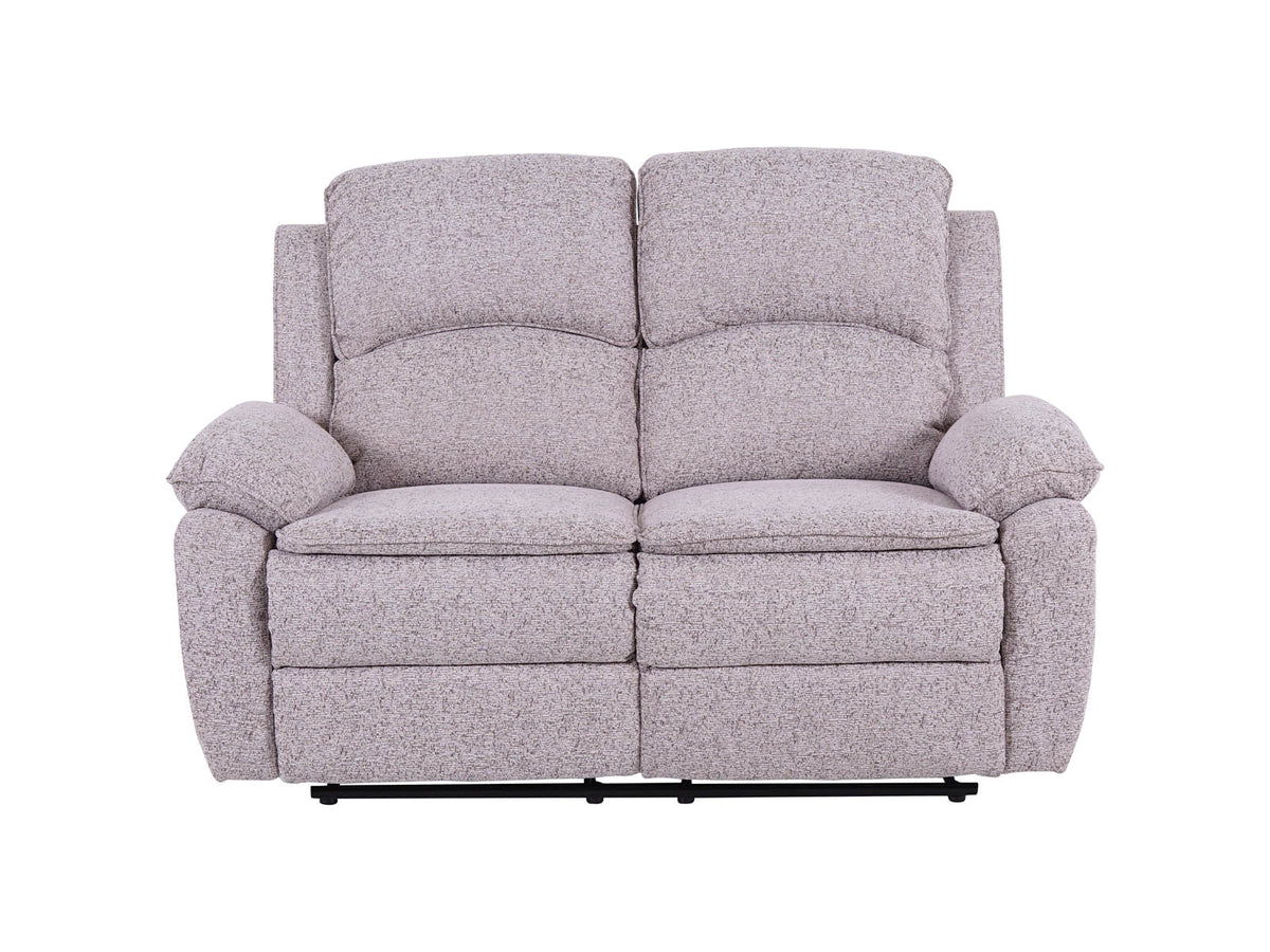 Bronte beige 2 seater recliner sofa – front view
