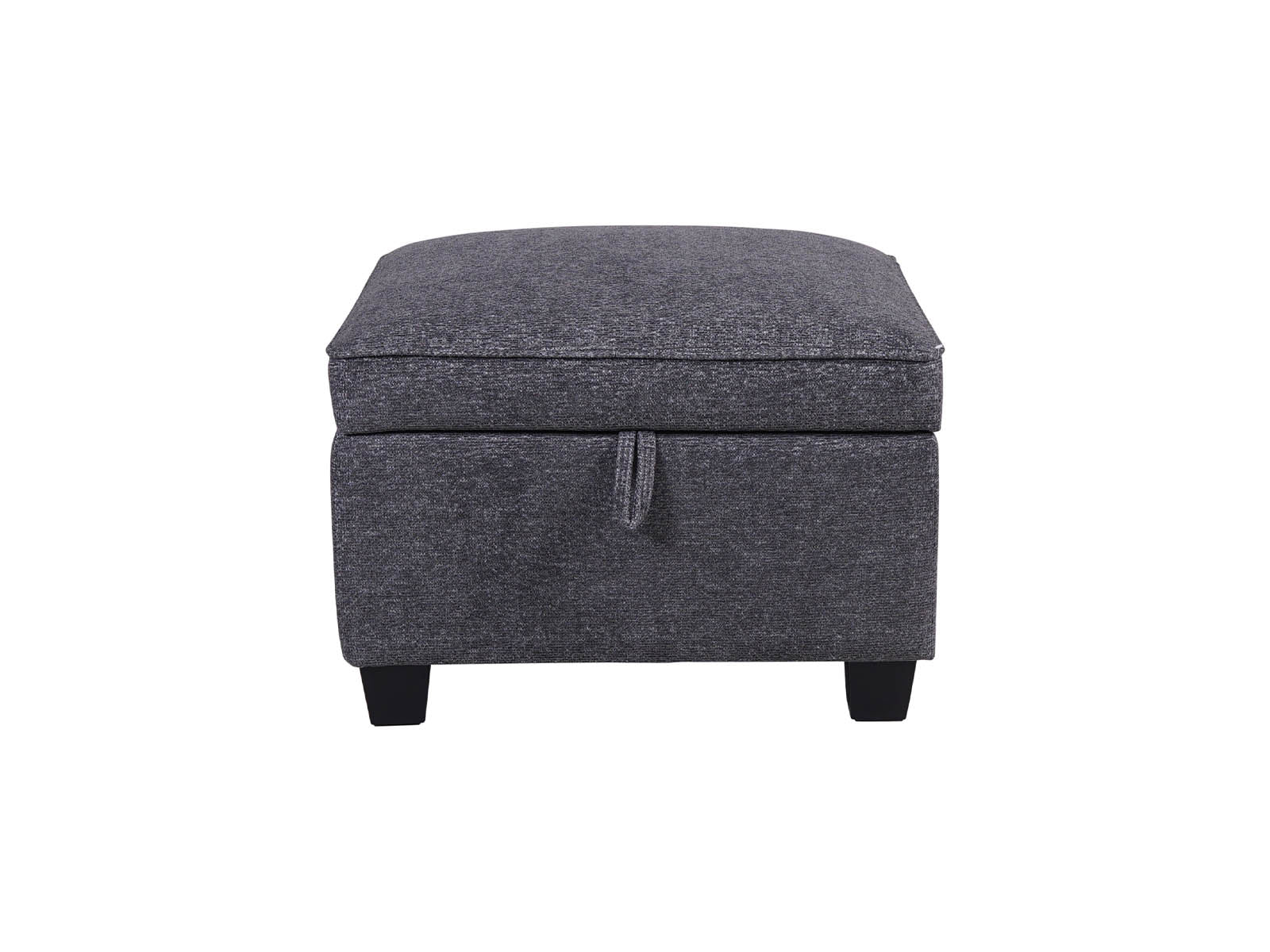 versatile storage footstool in grey
