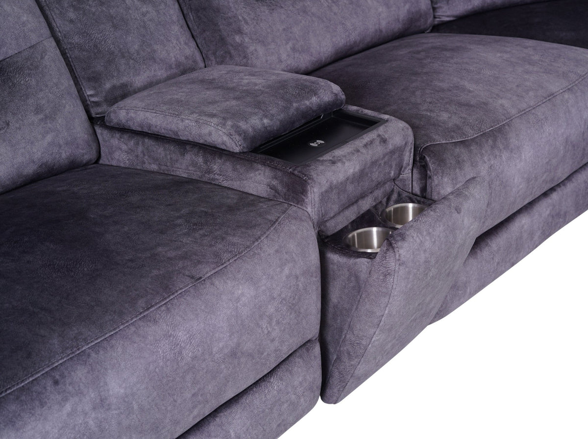 Berlin Dark grey Corner Sofa - Dante Furniture