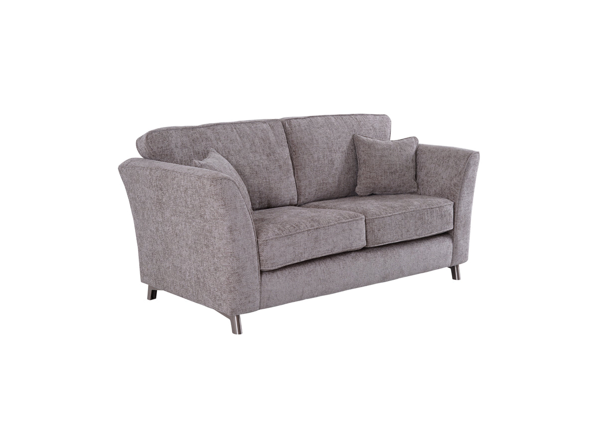 cozy 2 seater sofa in soft beige fabric
