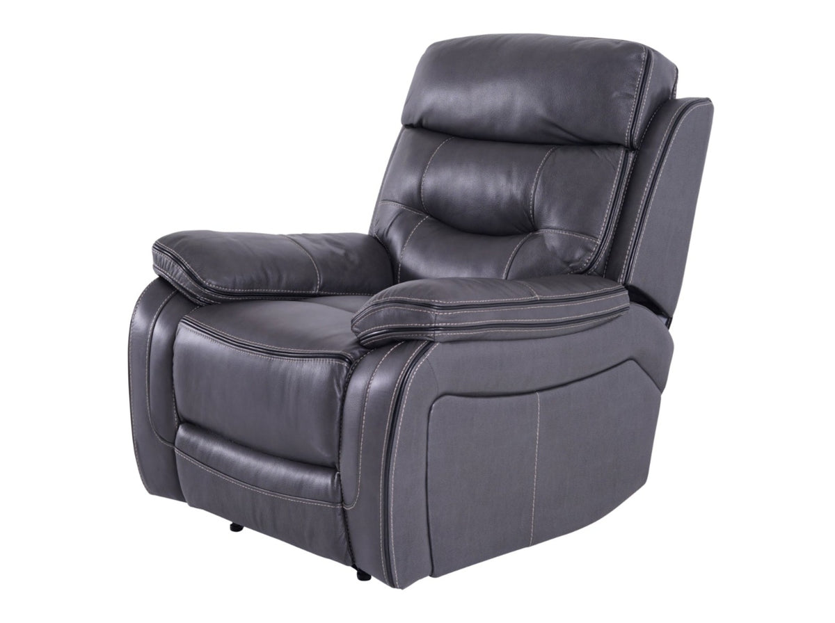 Noah Leather Recliner Armchair Graphite Grey - Dante Furniture - image 5
