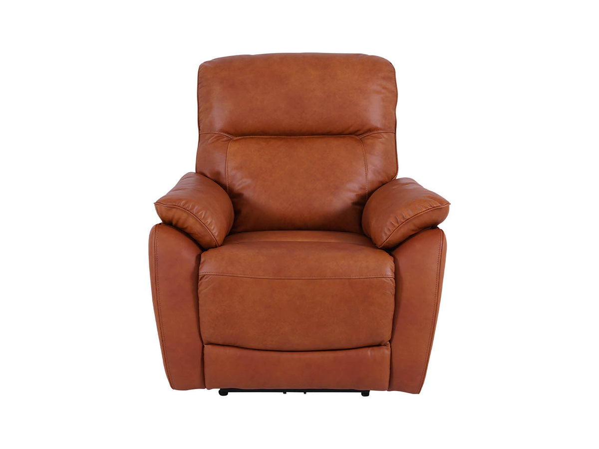 stylish tan recliner armchair