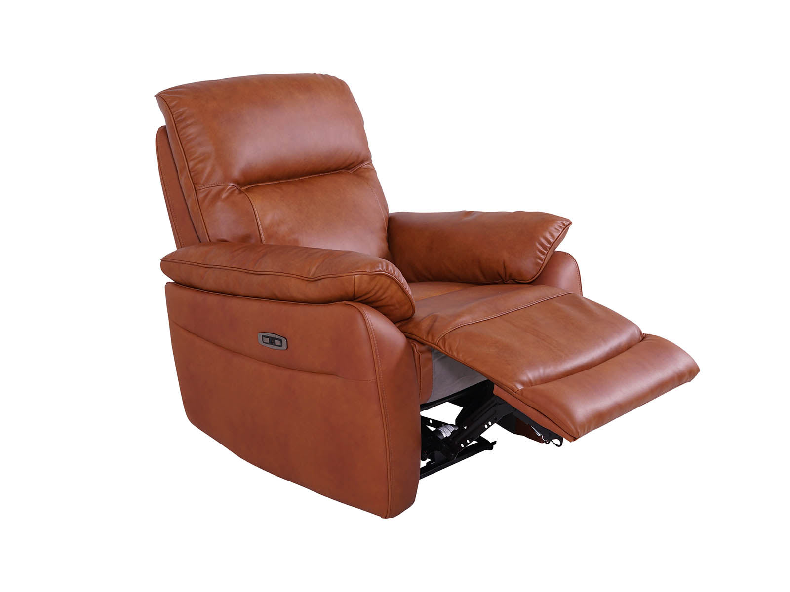 stylish tan recliner armchair