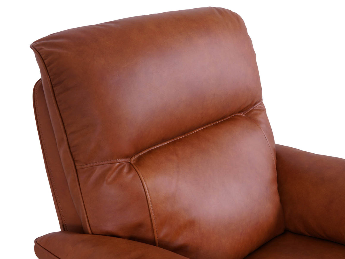 stylish tan recliner armchair