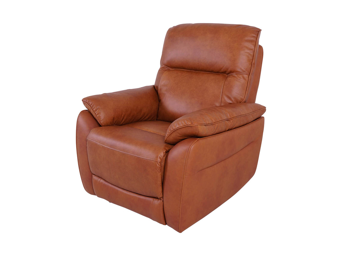 stylish tan recliner armchair