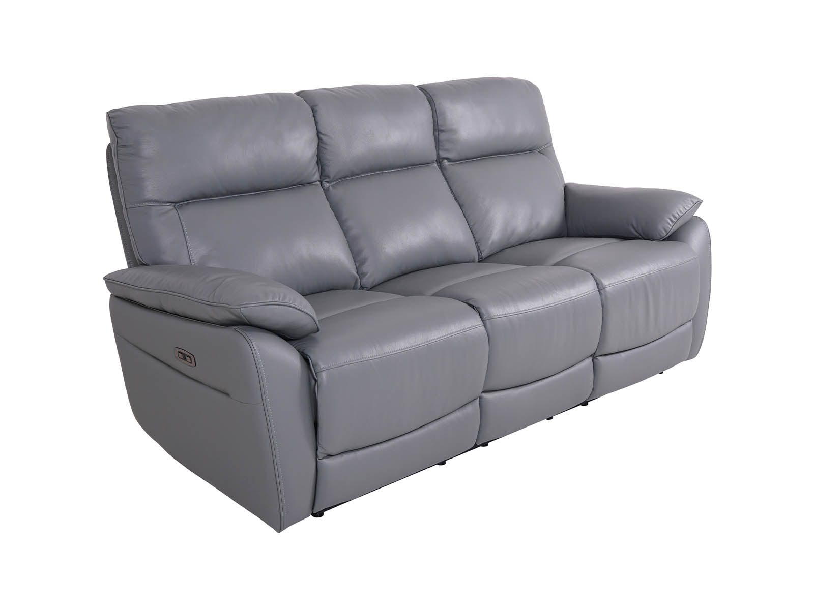 Salisbury 3-Seater Power Recliner Sofa Steel