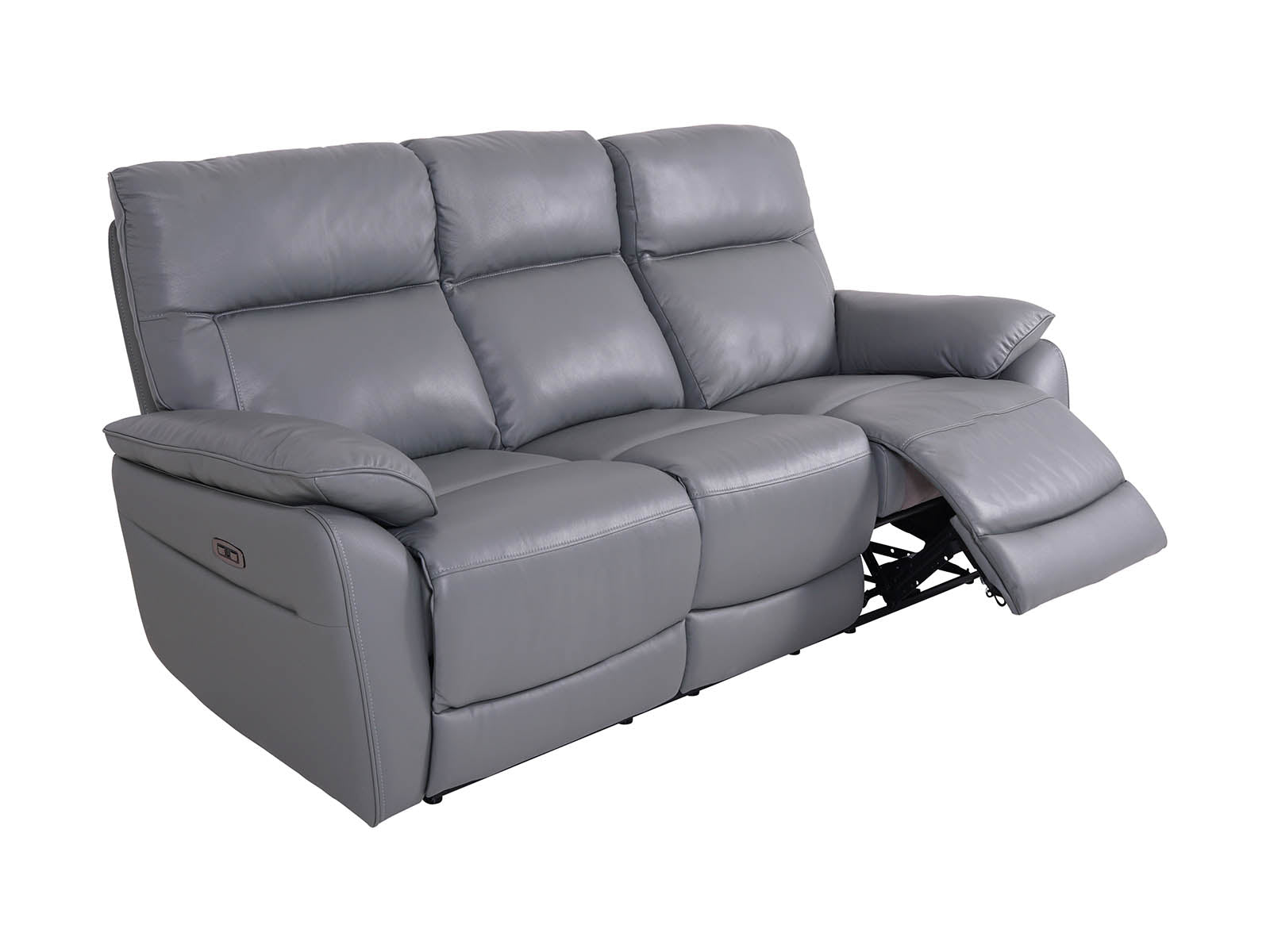 Salisbury 3-Seater Power Recliner Sofa Steel