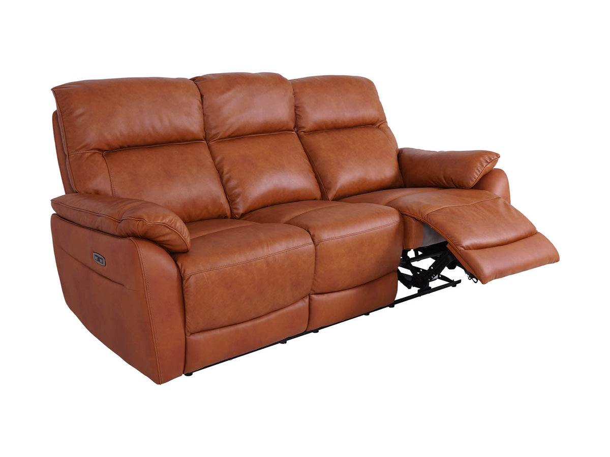 Salisbury 3 Seater Power Recliner Sofa Tan