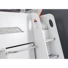 Pegasus high sleeper – ladder and storage close-up