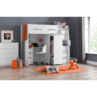 Pegasus white high sleeper in a kids bedroom