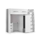 Pegasus white high sleeper – end view with storage steps