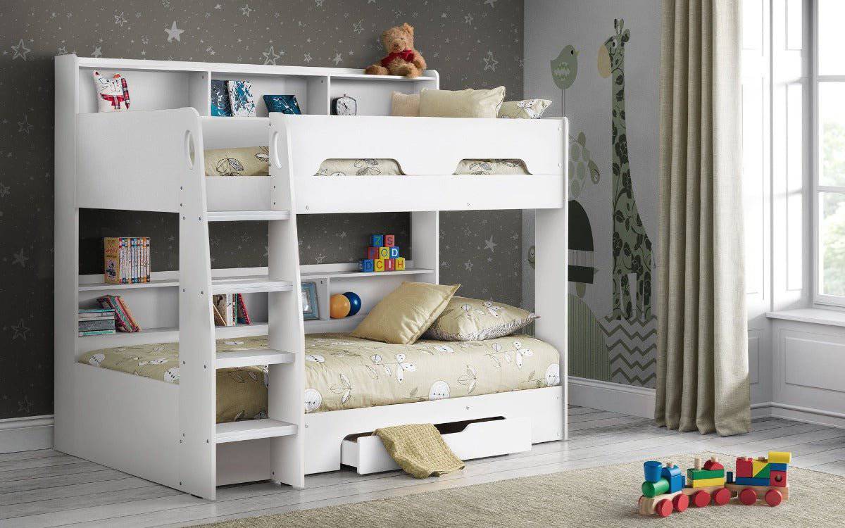 Orion Storage Bunk Bed 3ft Single in White