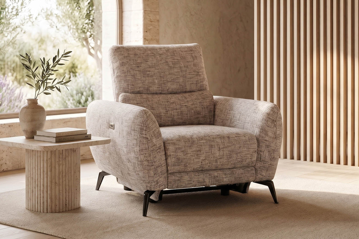Libby Power Recliner Armchair - Beige - Dante Furniture