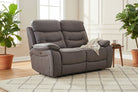 Noah 2 Seater Grey Fabric Recliner Sofa - Dante Furniture