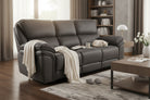 Monaco 3 Seater Recliner Sofa - Grey - Dante Furniture