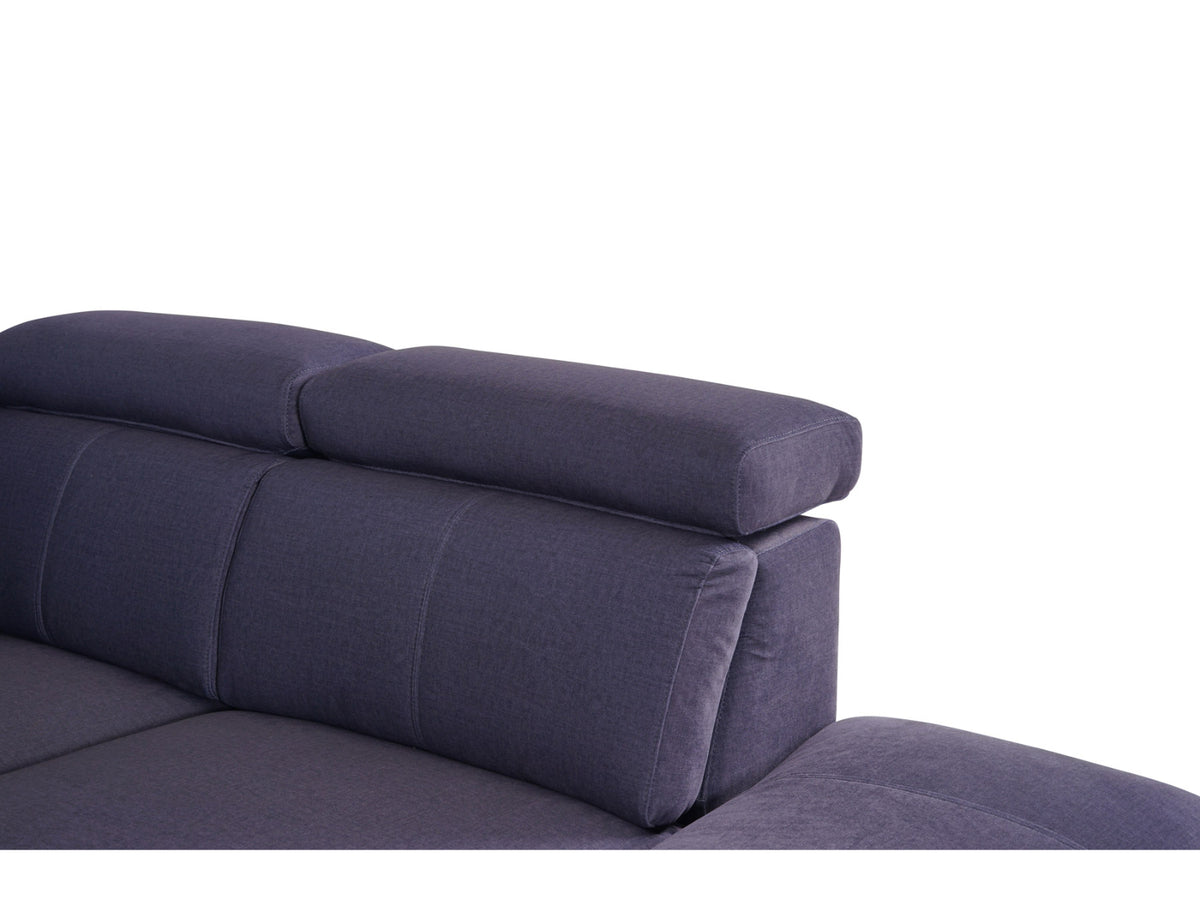 Matera Right Hand Facing Arm Open End Corner Sofa - Charcoal Grey Fabric - Dante Furniture