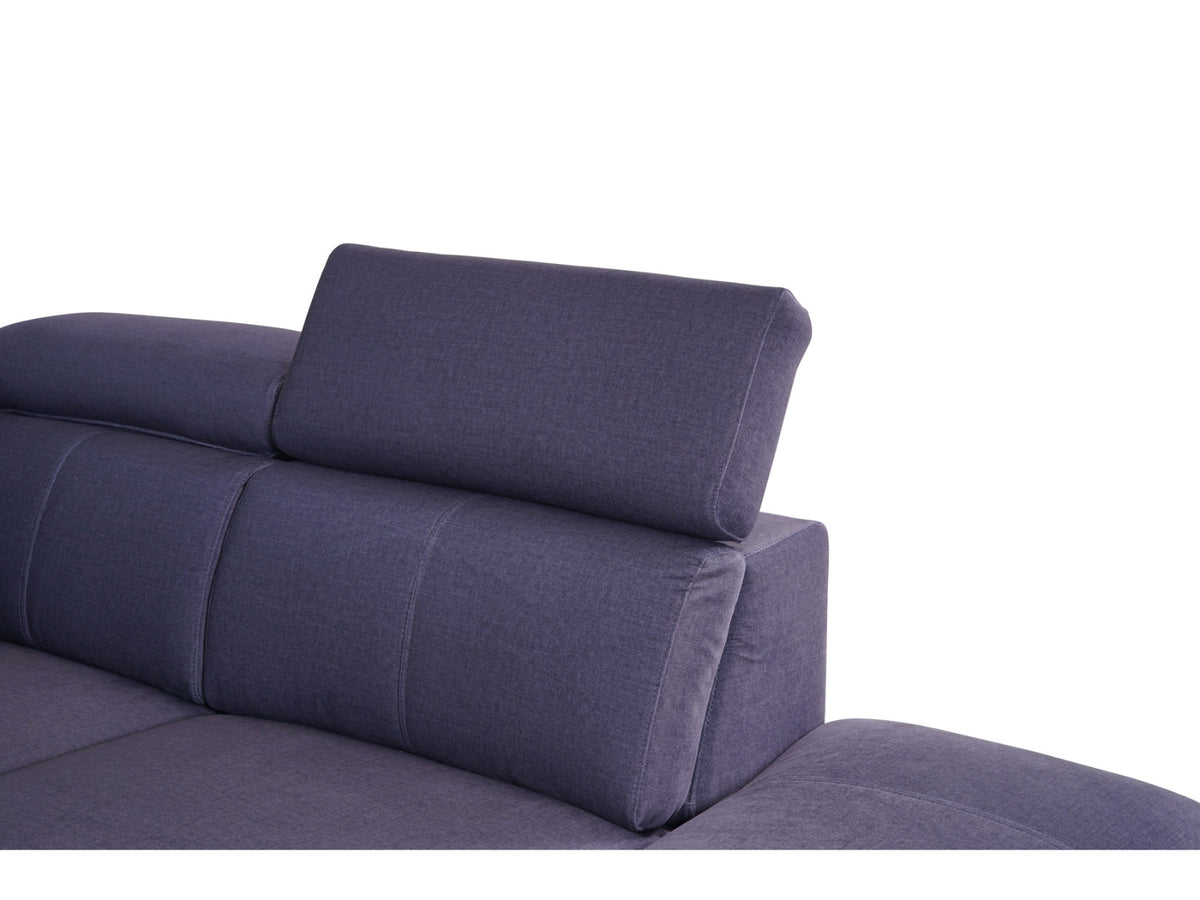 Matera Right Hand Facing Arm Open End Corner Sofa - Charcoal Grey Fabric - Dante Furniture