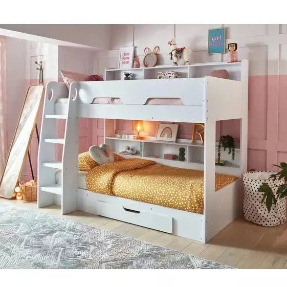 Orion Storage Bunk Bed 3ft Single in White
