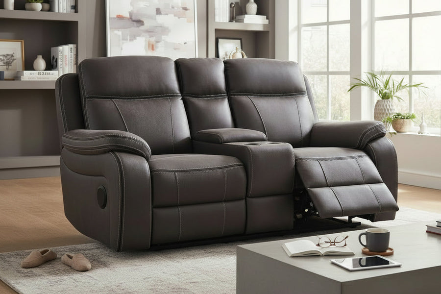 Vinson Pro 2 Seater Smart sofa Power Recliner with Console