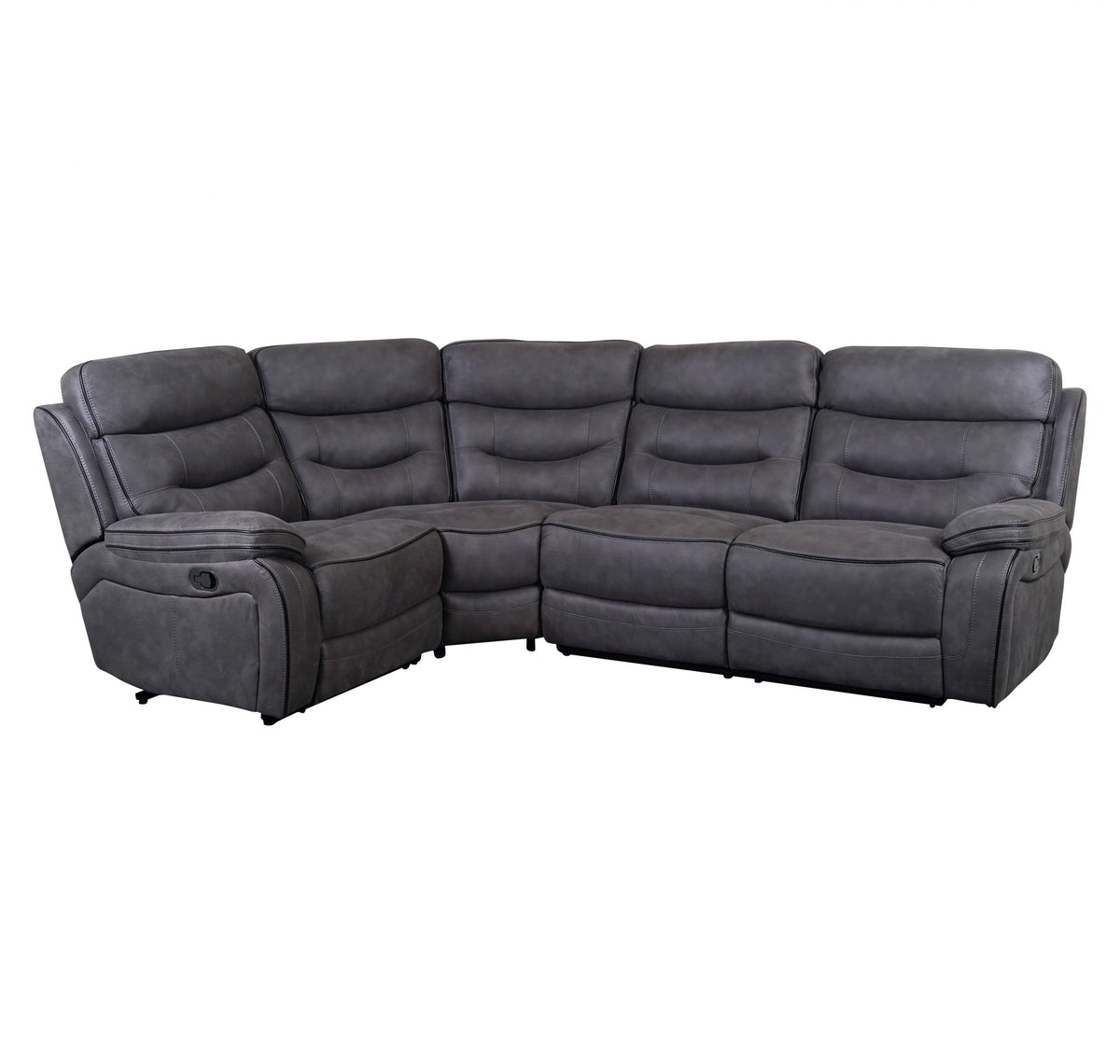 Mckinlay Grey Corner Sofa Left-Hand Facing - Dante Furniture