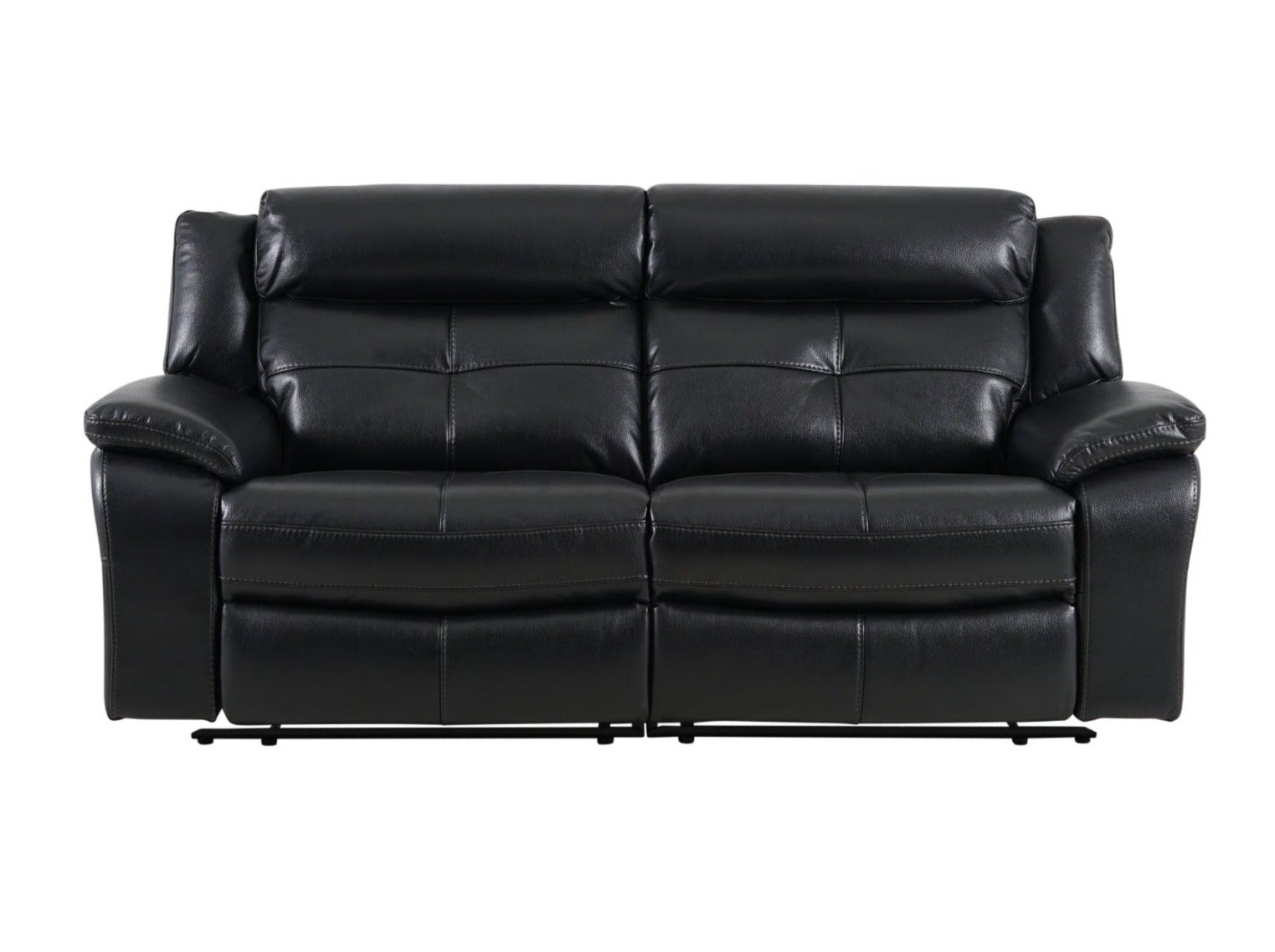 Langdale 3 Seater Recliner - Black - Dante Furniture