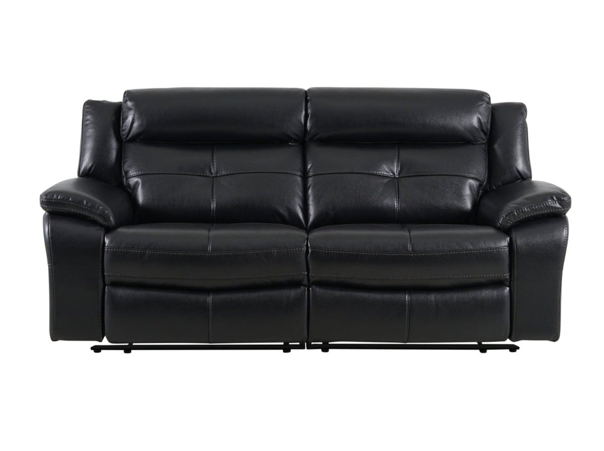 Langdale 3 Seater Recliner - Black - Dante Furniture