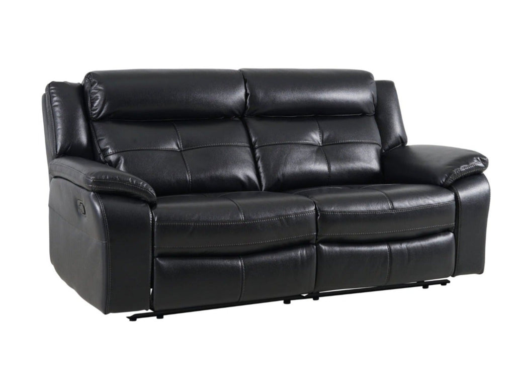 Langdale 3 Seater Recliner - Black - Dante Furniture