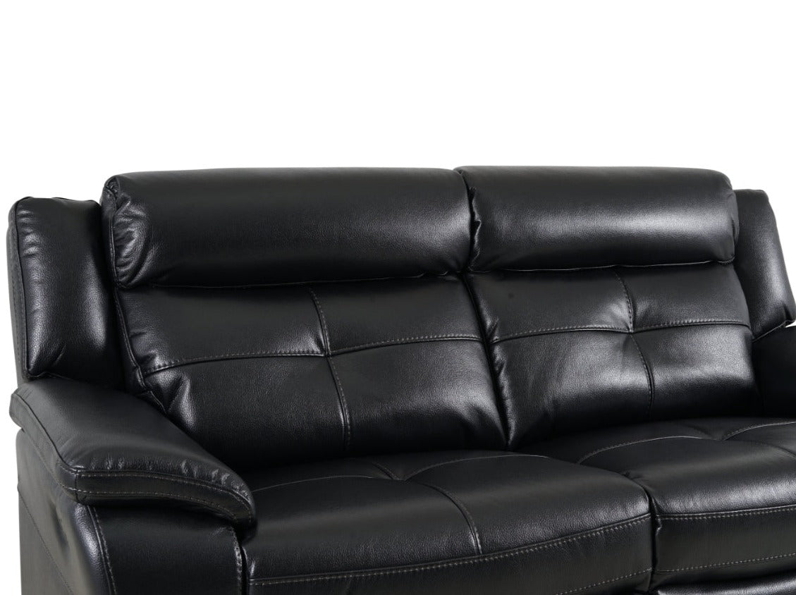 Langdale 3 Seater Recliner - Black - Dante Furniture