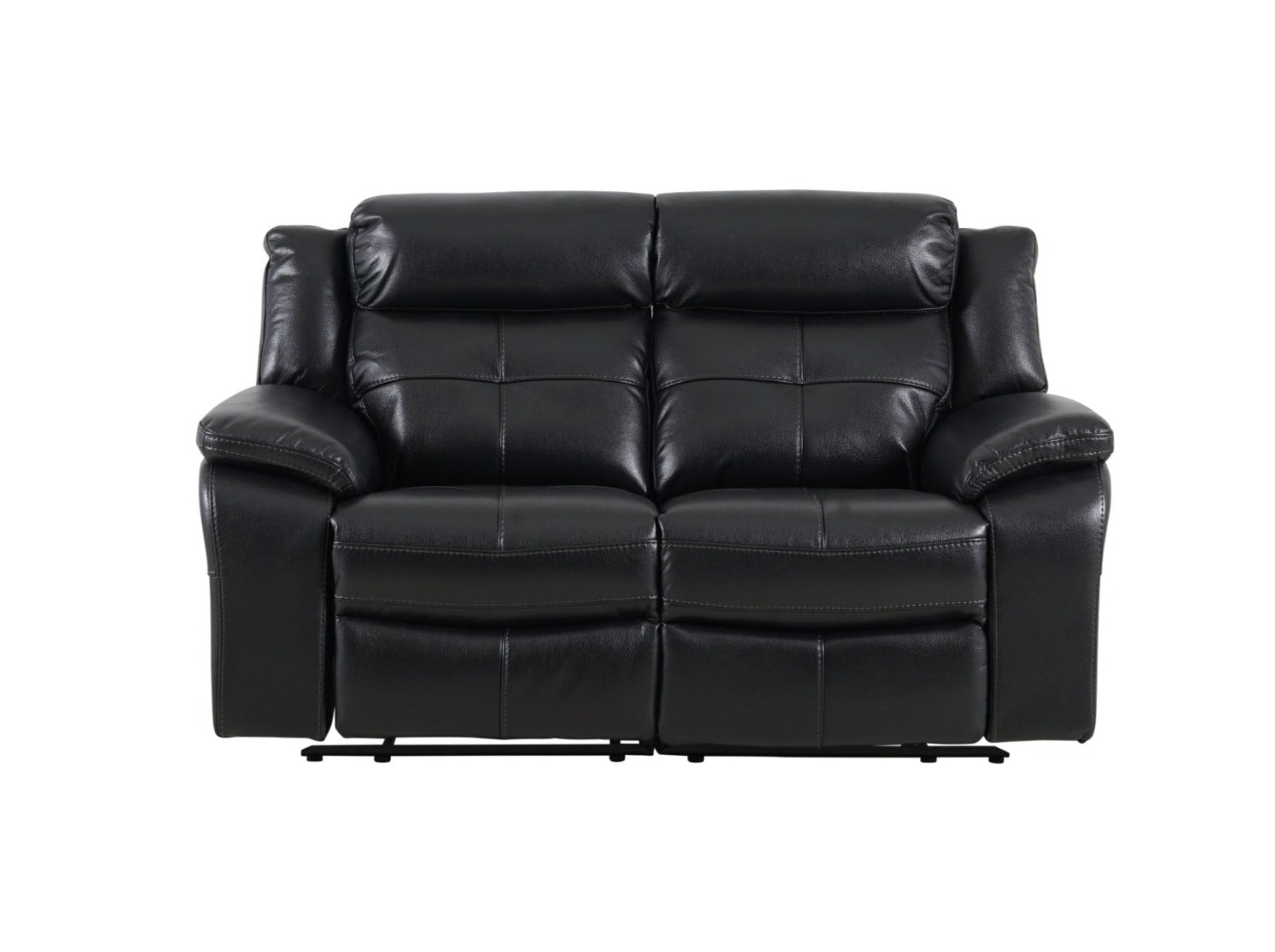 Langdale 2 Seater Recliner - Black - Dante Furniture