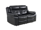 Langdale 2 Seater Recliner - Black - Dante Furniture