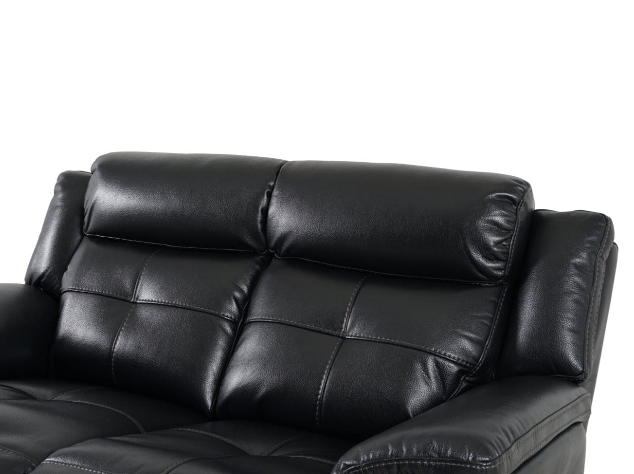 Langdale 2 Seater Recliner - Black - Dante Furniture