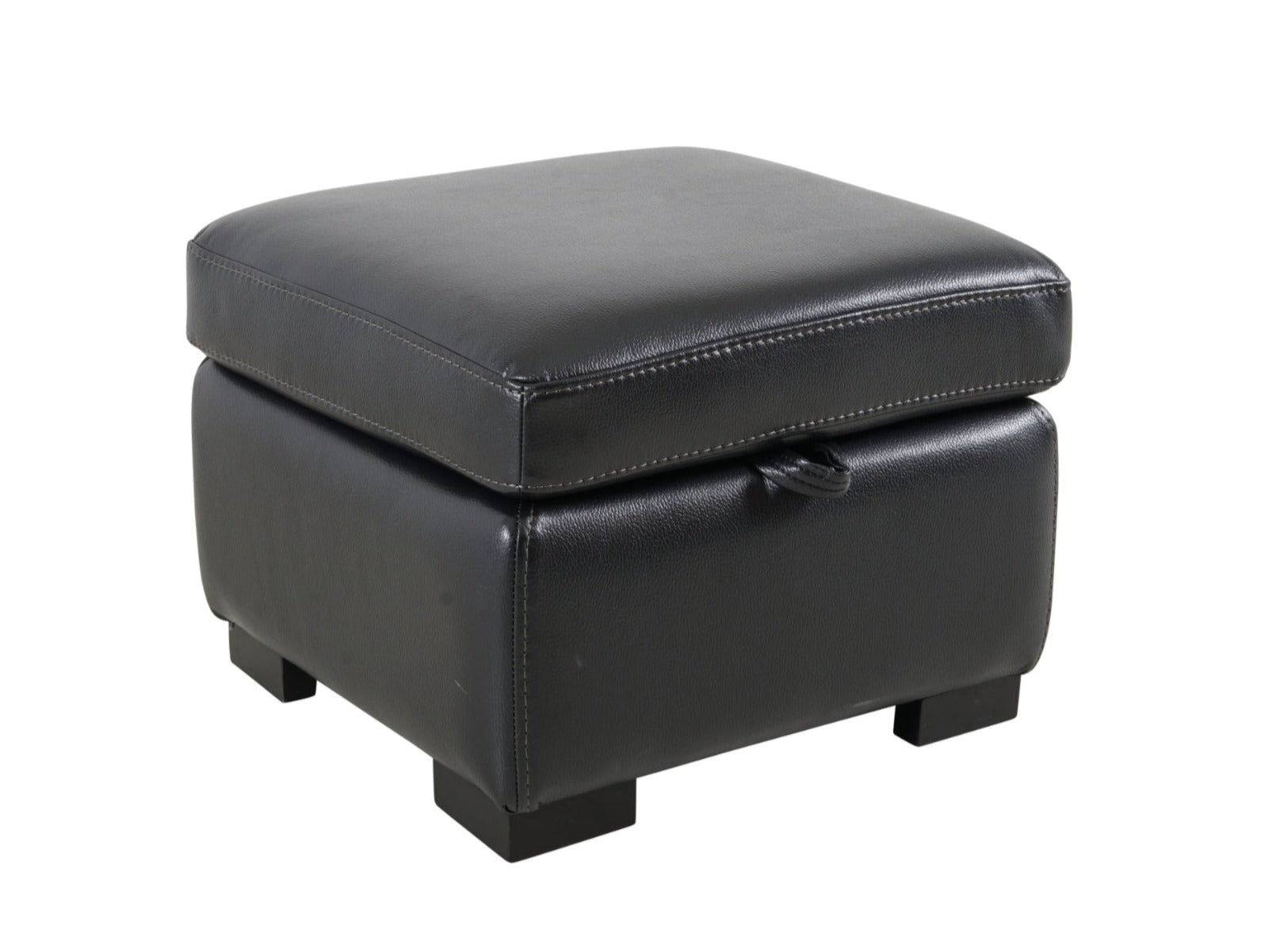 Langdale Storage Footstool - Black - Dante Furniture