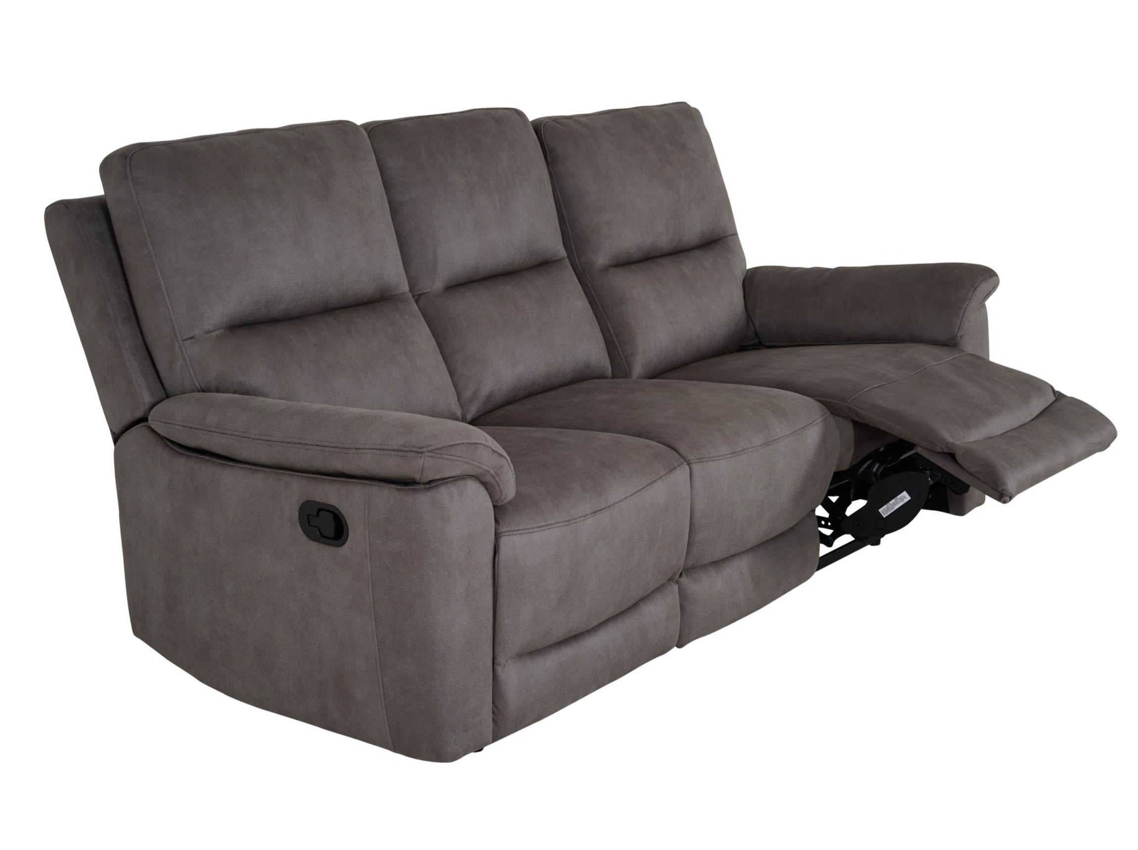 Malmo 3 Seater Recliner - Grey - Dante Furniture