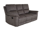 Malmo 3 Seater Recliner - Grey - Dante Furniture