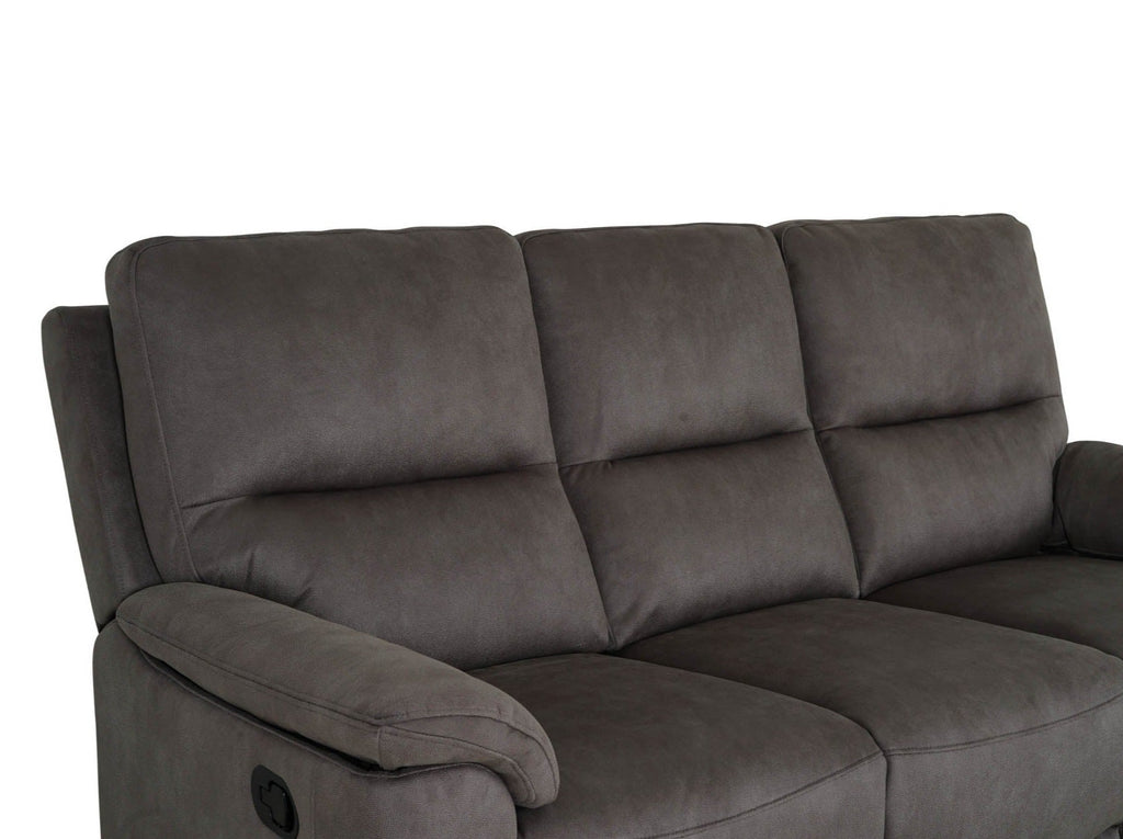Malmo 3 Seater Recliner - Grey - Dante Furniture