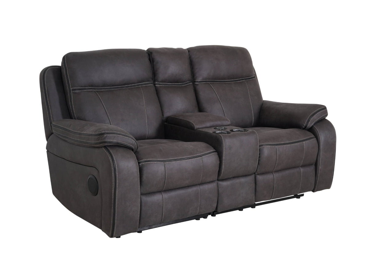 Vinson Pro 2 seater power recliner sofa with console – side angle