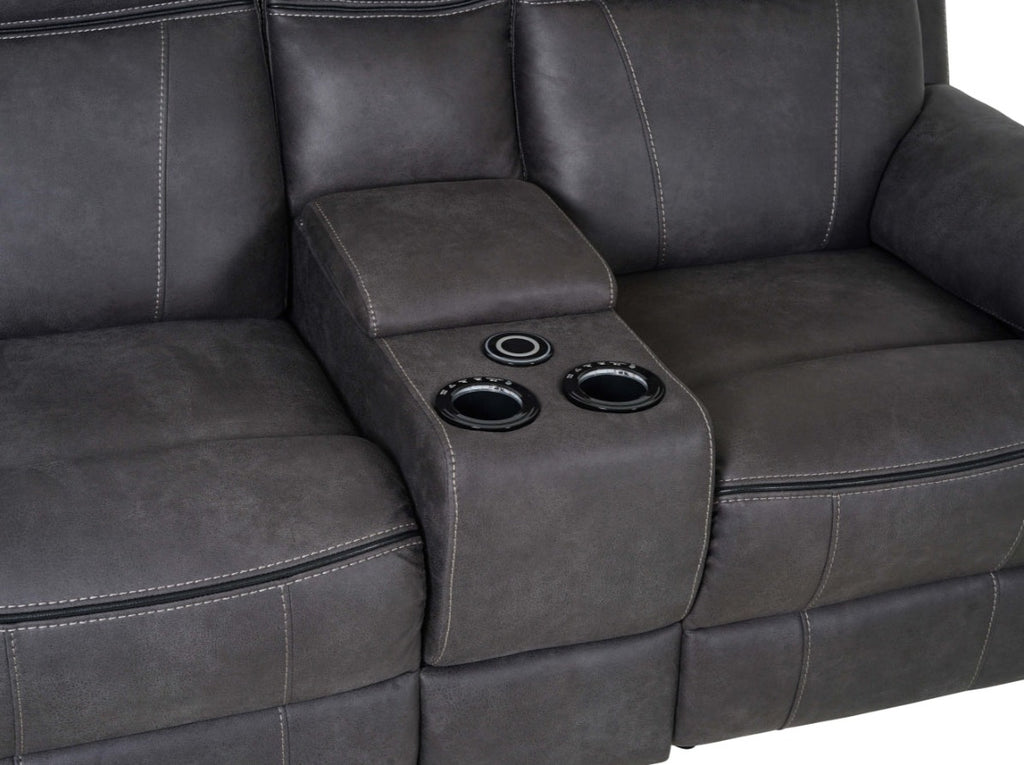 Vinson 2 Seater Smart sofa Power Recliner with Console - Dante Furniture