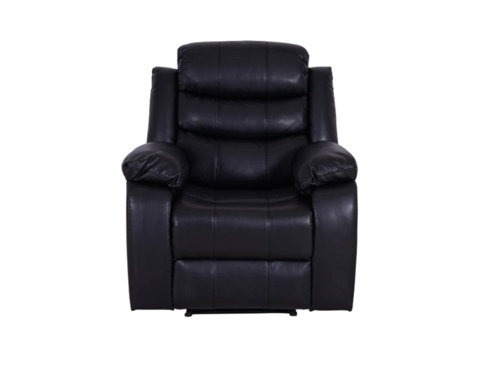 Roma Recliner Armchair - Black - Dante Furniture
