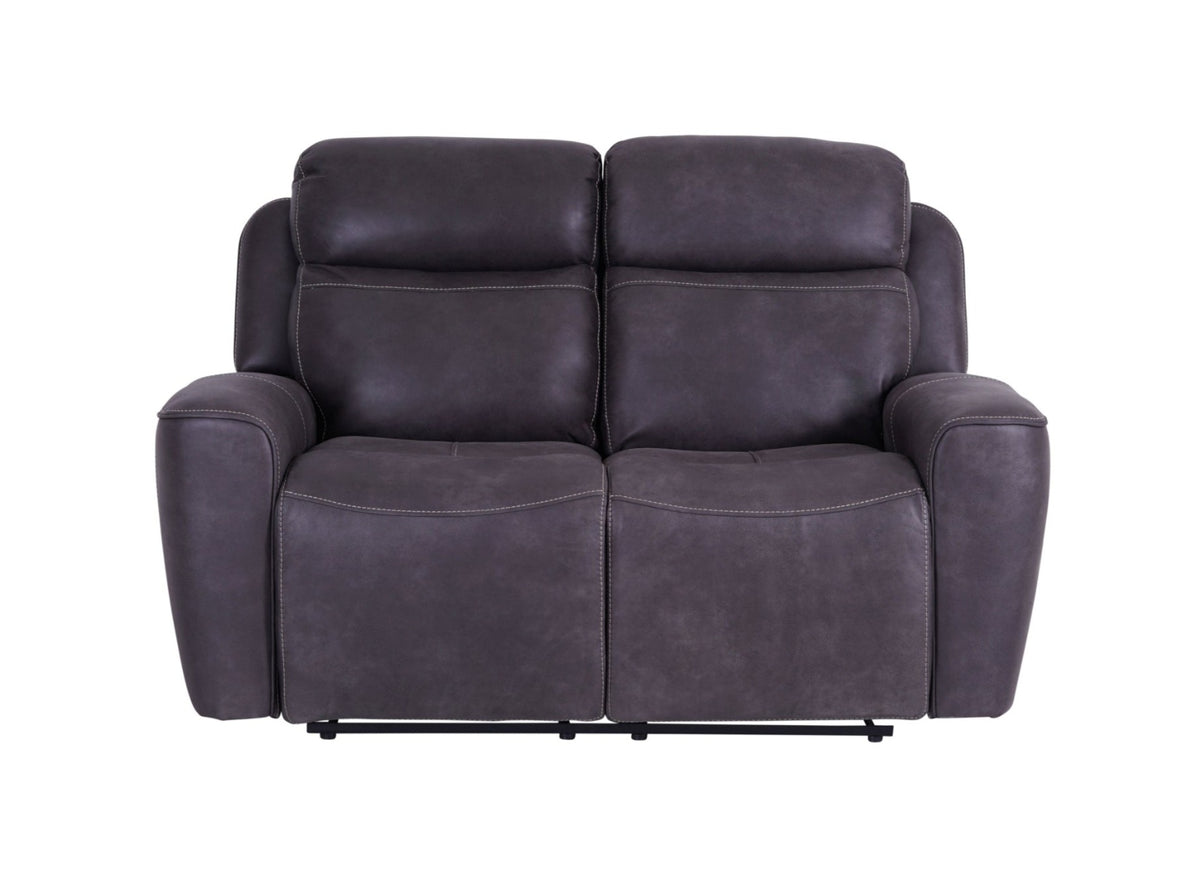 Eiger Grey 2 Seater Sofa Power Recliner - Dante Furniture