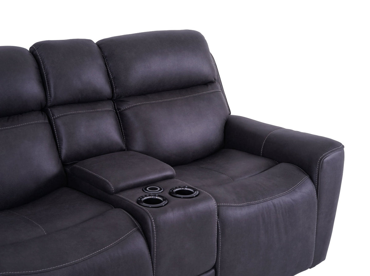 Eiger 2 Seater Smart sofa Power Recliner with Console - Dante Furniture