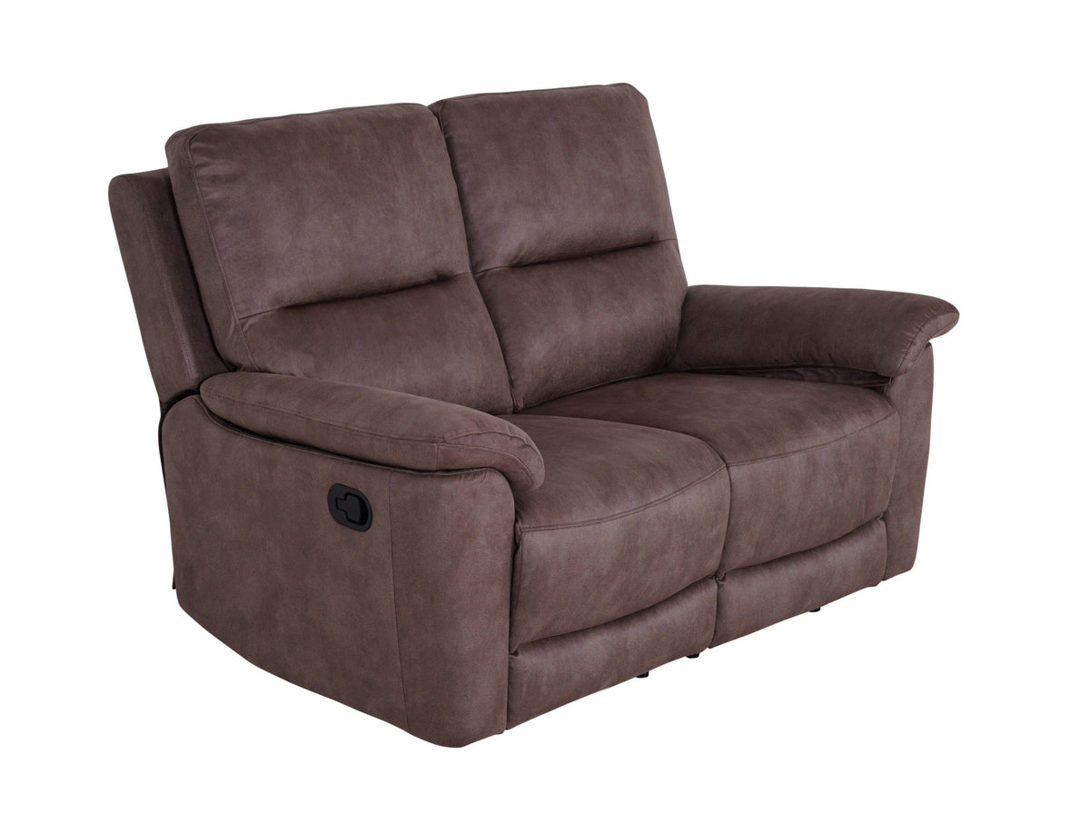 Malmo 2 Seater Recliner Brown - Dante Furniture