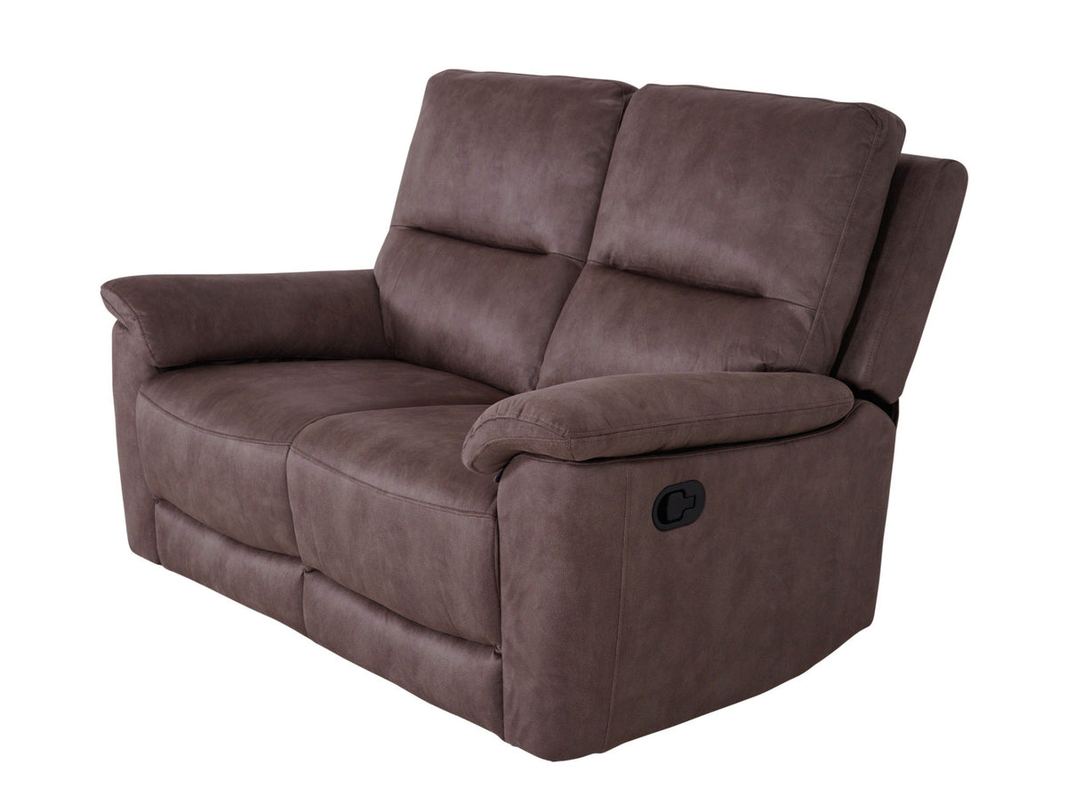 Malmo 2 Seater Recliner Brown - Dante Furniture