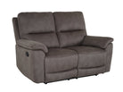 Malmo 2 Seater Recliner - Grey - Dante Furniture