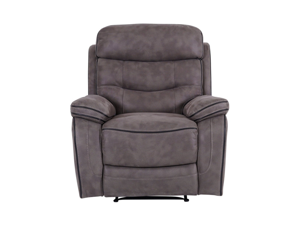 Noah grey recliner armchair – front view