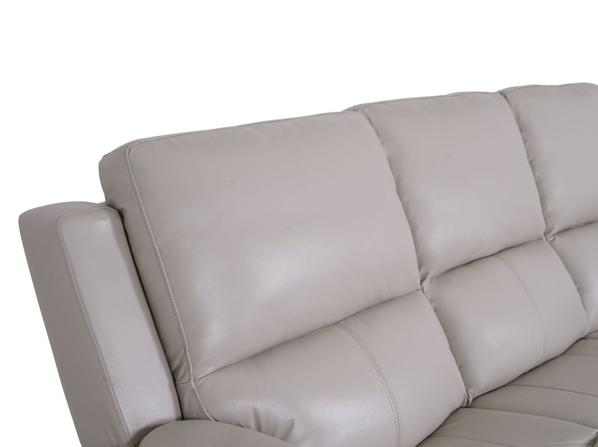 Valdez 3 Seater Power Recliner Cream - Dante Furniture