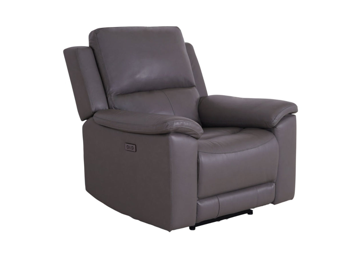 Valdez Power Recliner Armchair Grey - Dante Furniture