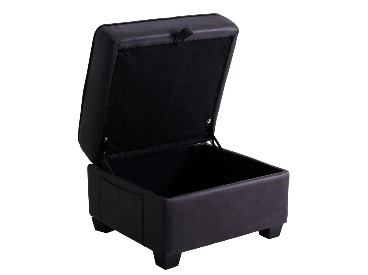 Vinson storage footstool with lid open